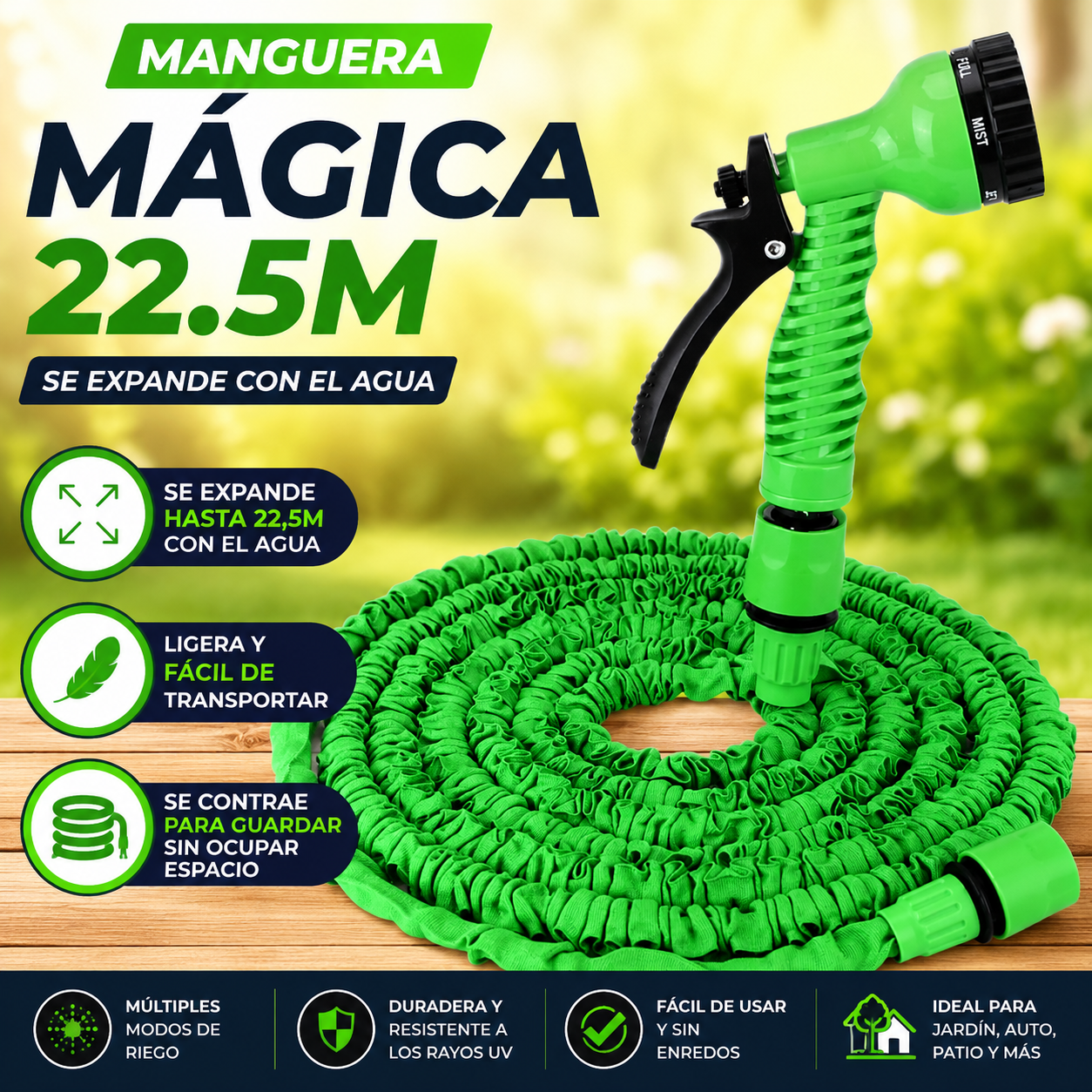 MANGUERA MÁGICA 22.5M