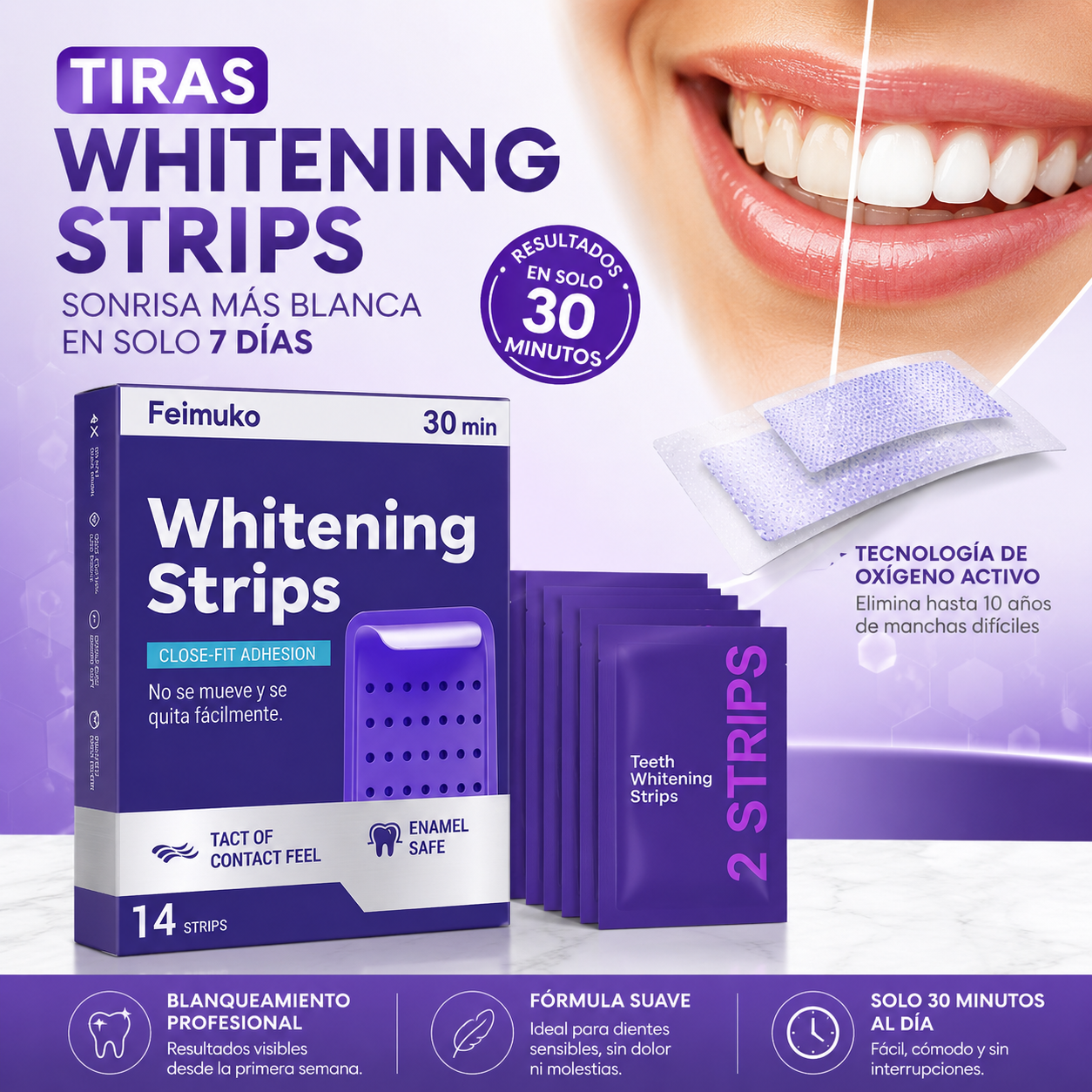TIRAS WHITENING STRIPS