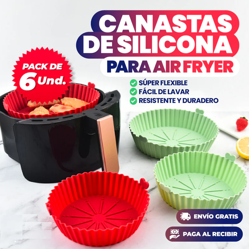 PACK 6 CANASTAS DE SILICONA