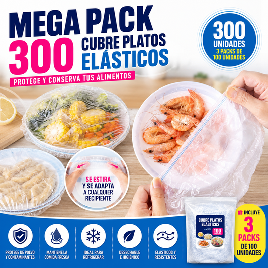MEGA PACK 300 CUBRE PLATOS