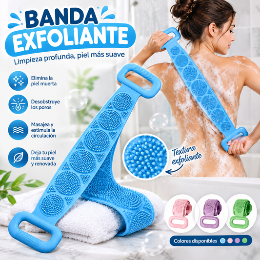 BANDA EXFOLIANTE PARA EL BAÑO