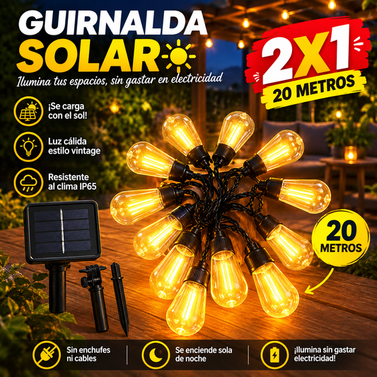 GUIRNALDA SOLAR 20M