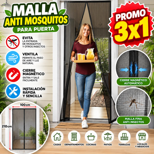 MALLA ANTI MOSQUITOS 3X1