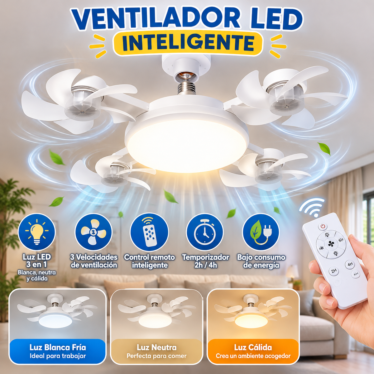 VENTILADOR LED INTELIGENTE