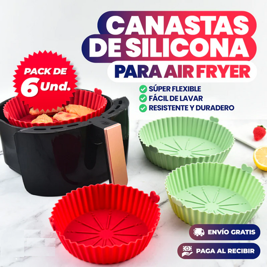 PACK 6 CANASTAS DE SILICONA